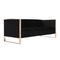Manhattan Comfort Trillium Sofa and Armchair  in Black and Rose Gold, PK3 3A-SS559-BK - alternate 7